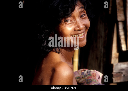 Menyang Sedi Iban Langhaus Sarawak Osten Borneo malaysia Stockfoto