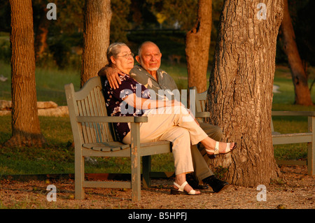 Zusammensitzen Stockfoto