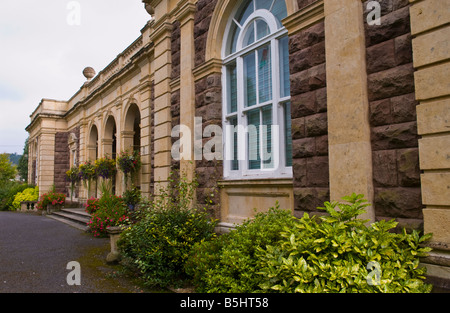 Die Sitzungen Haus im ländlichen Markt Stadt der Usk Monmouthshire South Wales UK Stockfoto