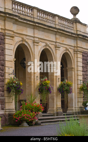 Die Sitzungen Haus im ländlichen Markt Stadt der Usk Monmouthshire South Wales UK Stockfoto