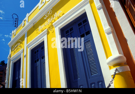 Haus im Kolonialstil in Iracema Fortaleza Ceara Nordosten Brasiliens Stockfoto