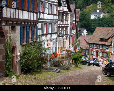 Dorf von Schiltach Schwarzwald Stockfoto