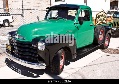 Alten grünen und schwarzen Chevrolet Pick-up LKW Stockfoto