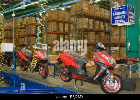 Chinesische Unternehmen Italika Motorrad Montagewerk in Toluca Estado de México, Mexiko Stockfoto