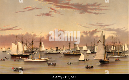 Die Yacht Squadron aus Newport, Rhode Island Stockfoto