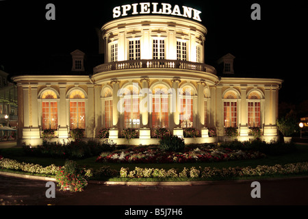 Nachtaufnahme Vom Spielcasino Im Kursaalgebaeude des Staatsbades Bad Ems Im Lahntal, Rheinland-Pfalz Stockfoto