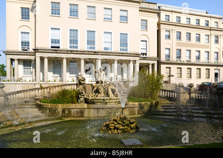 Neptunbrunnen, der Promenade, Cheltenham Spa, Gloucestershire Stockfoto