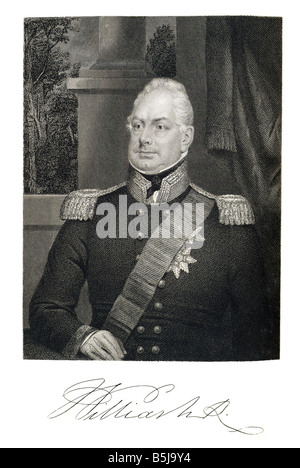 William R George IV oder George Augustus Frederick (12. August 1762 – 26. Juni 1830) war König des Vereinigten Königreichs Großbritannien Stockfoto