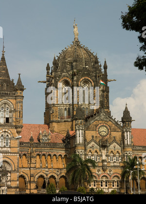 Victoria Terminus Railway Station Bombay Indien. Jetzt Chhatrapati Shivaji Terminus Stockfoto