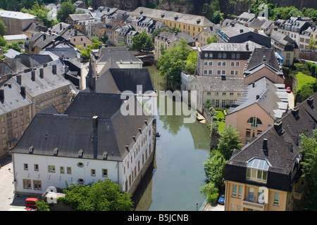 Fluss Alzette Grund Luxemburg 2006 Stockfoto
