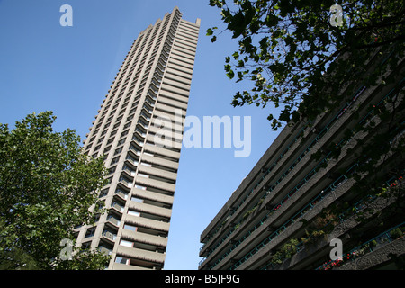 Detail des Barbican-Entwicklung in der Londoner City Stockfoto