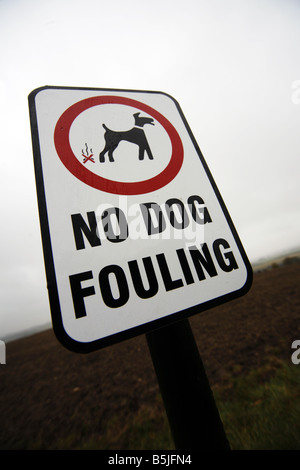 Kein Hund Fouling Zeichen Stockfoto