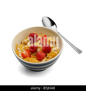 Schüssel cornflakes Stockfoto