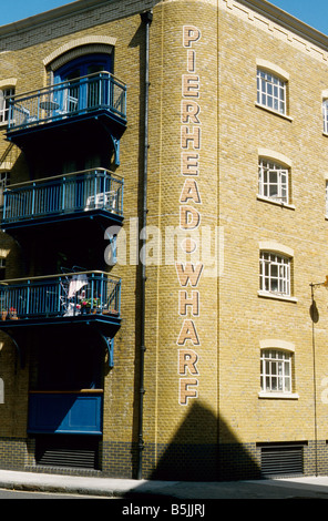 Pierhead Wharf, Wapping High Street, London E1 Stockfoto