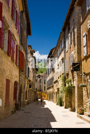 St. Antonin Noble Val, Tarn et Garonne, Frankreich Europa - mittelalterlichen Gassen Stockfoto