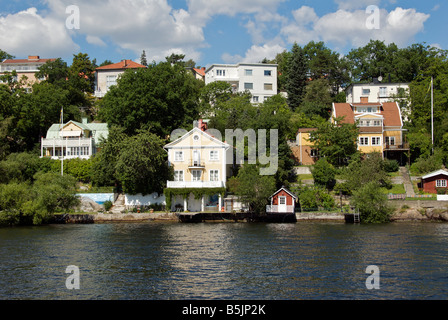 Modische Ufer beherbergt Kungsholmen-Stockholm-Schweden Stockfoto