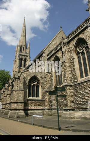 Stadt von Lincoln, England. Die Saint Swithin Kirche Lincolns St. Swithin Square. Stockfoto