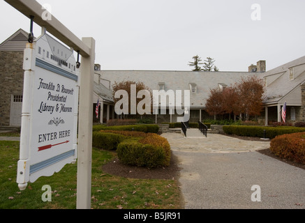 Franklin D. Roosevelt Presidential Library and Museum in Hyde Park, NY Stockfoto