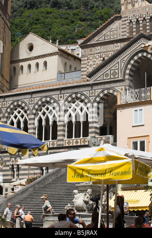 Amalfi Dom Costiera Amalfitana Salerno Kampanien Italien Stockfoto