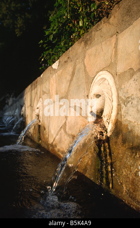 Fontain von Spili Kreta Griechenland Stockfoto