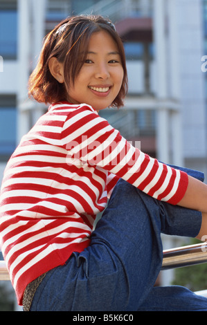 Porträt einer jungen asiatischen Frau Stockfoto