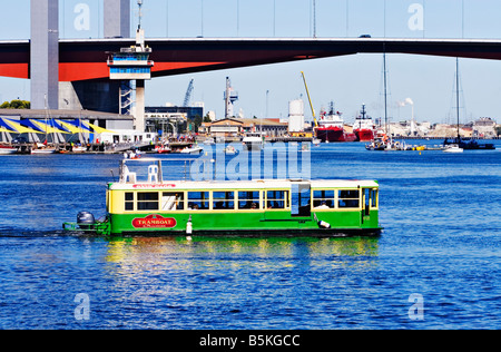 Melbourne Docklands / The Tramboat cruises in Melbourne Victoria Australien. Stockfoto