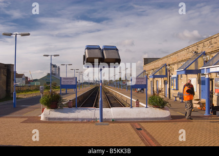 Bahnhof und Plattform mit keine Züge in Lowestoft, Suffolk, Uk Stockfoto