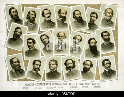 Konföderierten Generalen Stockfoto