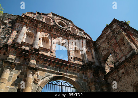 Compañia de Jesus Building Renovierungen und Restaurierungen im Casco Antiguo von Panama City. Stockfoto