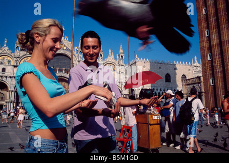 Piazza San Marco Venedig Italien Stockfoto