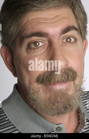 Mittleren Alter Mann mit Bart. Stockfoto