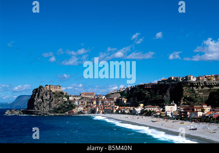 Strand-Scilla-Calabria-Italien Stockfoto