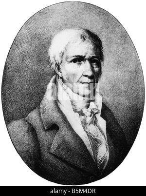 Lamarck, Jean Baptiste de Monet, Chevalier de, 1.8.1744 - 18.12.1829, französischer Wissenschaftler, Porträt, zeitgenössischer Kupferstich,, Artist's Urheberrecht nicht gelöscht werden Stockfoto