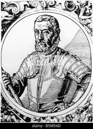 Coligny, Gaspard II. de, Herr von Chatillion, 16.2.1519 - 24.8.1572, französischer Politiker, Admiral von Frankreich 1552 - 1572, halbe Länge, Kupferstich, 16. Jahrhundert, Artist's Urheberrecht nicht gelöscht werden Stockfoto