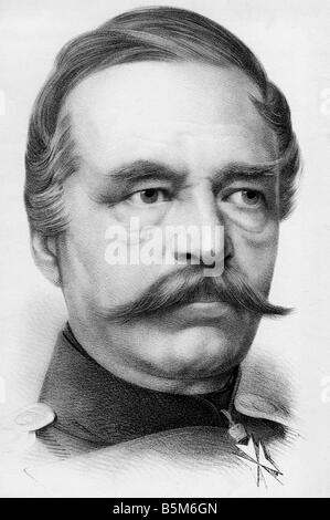 Roon, Albrecht Theodor Graf von, 30.4.1803 - 23.2.1879, preussischer General, Kriegsminister 1859 - 1873, Porträt, lithographisch, Wilhelm Hermes, Berlin ca. 1875, Stockfoto