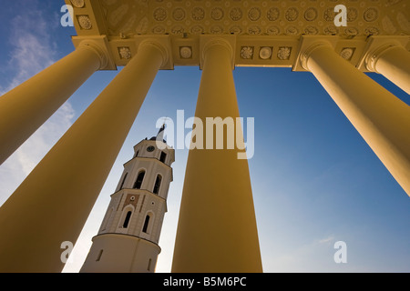 Baltischen Staaten Litauen, Vilnius, Vilnius Kathedrale und 57m hoher Glockenturm Stockfoto