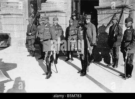 1 F74 F1917 E Erich von Falkenhayn in Kronstadt Falkenhayn Erich von deutschen Heerführer 1861 1922 Kopf des 9. Arny in Ro Stockfoto