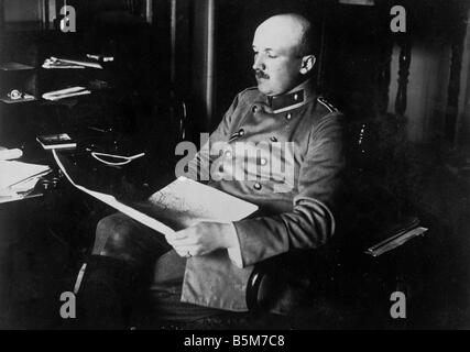 1 S3932 F1916 Kurt von Schleicher Foto 1916 Kurt von Schleicher von General und Politiker Imperial Chan Großaufnahmen Dez. 1932 Jan 1933 Stockfoto