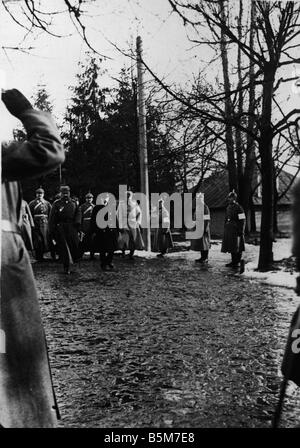 1 W46 F1916 22 E Kaiser Wilhelm II in Vilnius 1916 Wilhelm II deutscher Kaiser 1888-1918 1859 1941 im ersten Weltkrieg 1914-18 Eas Stockfoto