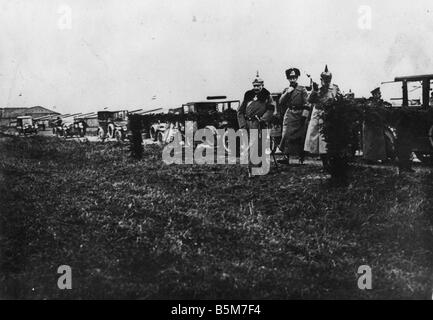 1 W46 F1917 7 Wilhelm II Westfront 1917 18 Wilhelm II deutscher Kaiser 1888-1918-1859-1941 im ersten weltkrieg 1914-18 den Keim Stockfoto