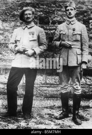 1FK 821 F1916 E de Gaulle als POW 1916 Gaulle Charles de French General und Politiker 1890 1970 Charles de Gaulle mitten im Germa Stockfoto