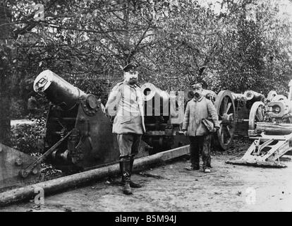 2 G55 O1 1916 25 erfasst russischen Kanonen East Front Geschichte Weltkrieg östlichen Front der Bundeswehr in Kowno Litauen Captur Stockfoto
