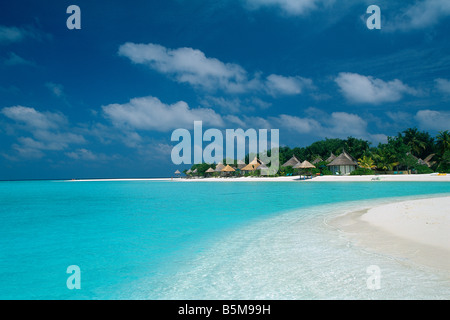 Coco Palm Resort auf den Malediven - Insel Dunikolu- Stockfoto