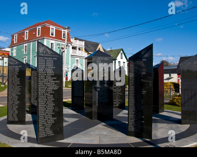 Die Fischer s Memorial und Tribut in Lunenburg Nova Scotia Stockfoto