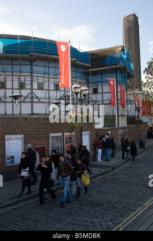 Shakespeares Globe Theatre, Bankside, Southwark, London, England, Vereinigtes Königreich Stockfoto