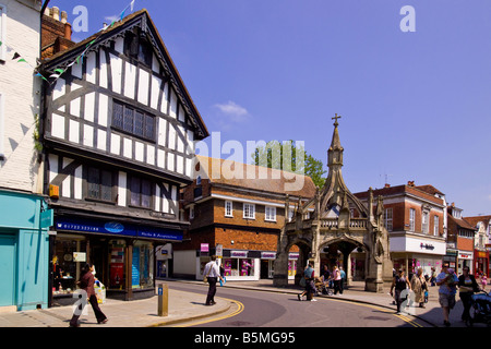 15. Jahrhundert Market Cross Salisbury, Wiltshire, England Stockfoto