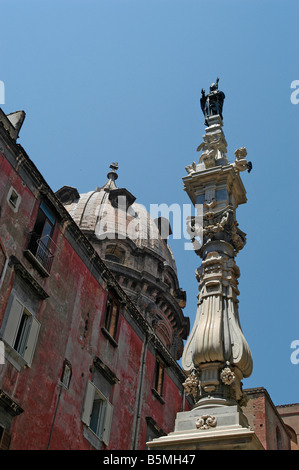 Naples Italien Piazza Riario Sforza Stockfoto