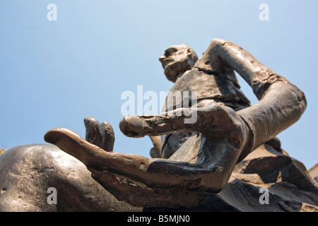 Bronzestatue in Gedenken an Luliu Maniu, Bukarest, Rumänien Stockfoto