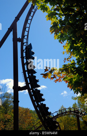 Dollywood Pigeon Forge Tennessee Tennessee Tornado Achterbahn Stockfoto