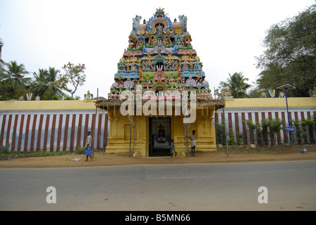 HARA SAAPA VIMOCHANA PERUMAL TEMPEL IN DER NÄHE VON THIRUVAYYAR THANJAVUR TAMILNADU Stockfoto